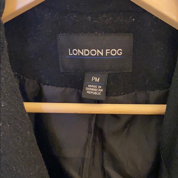 London Fog Wool Peacoat Petite Medium - Picture 3 of 6